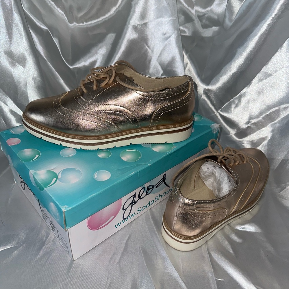 Soda Metallic Gold Women's Shoes